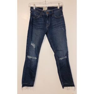 CURRENT/ELLIOTT RIPPED JEANS